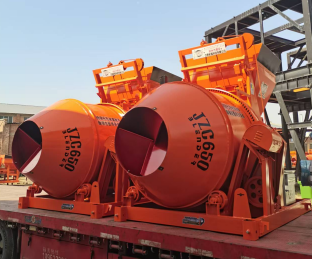 2臺JZM650  2臺JZM550攪拌機發(fā)往甘肅